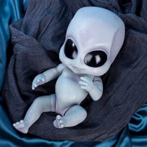 Boneca Alienígena Realista Reborn 14” – NPK | Detalhamento à Mão | Vinil de Alta Qualidade | Pronta Entrega no Brasil