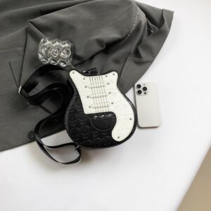 Bolsa Feminina Guitarra Estilo Fender Alternativa Gótica Rock PU 23x20x8cm Pronta Entrega no Brasil