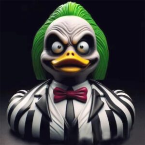 Patos Decorativos de Resina – Figuras Colecionáveis de Terror